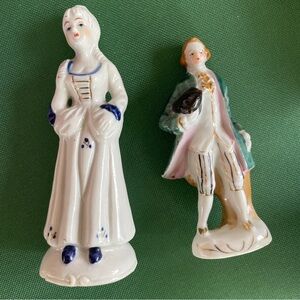 Porcelain Figurine Set - Lady and Gentleman